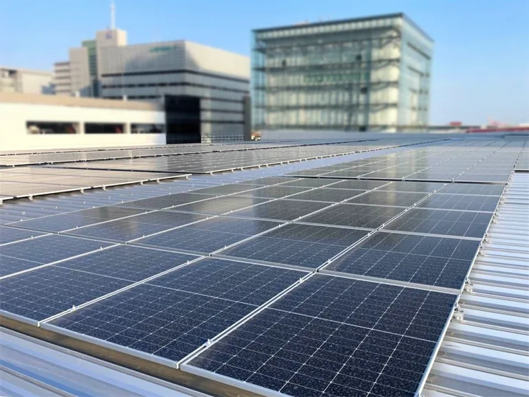 神戸市競技施設_屋根上自家消費型太陽光発電_導入事例