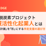 地域脱炭素プロジェクト「地域活性化起業人」とは