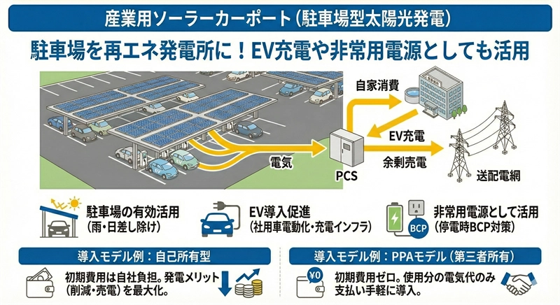 ソーラーカーポート_公共施設の脱炭素化支援_ユニバーサルエコロジー