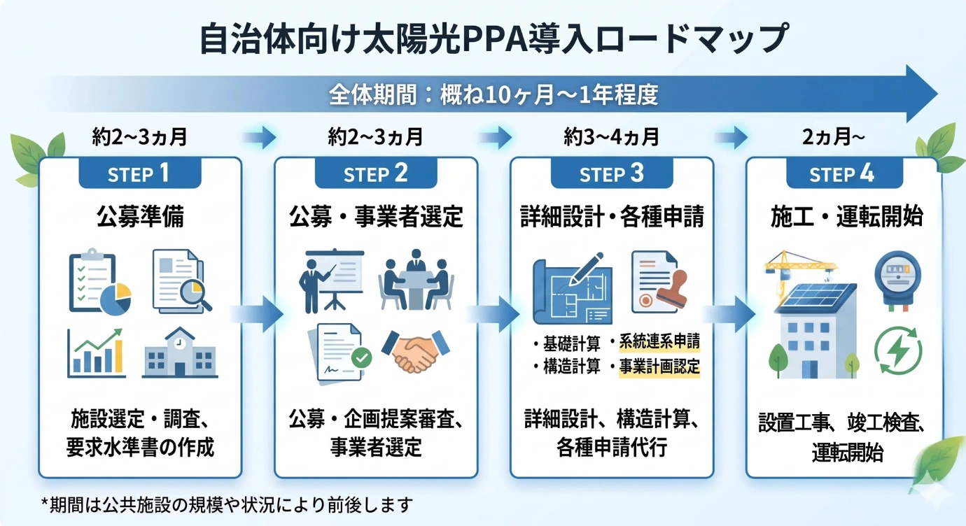 自治体向け太陽光PPA導入ロードマップ